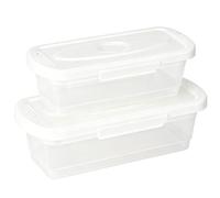 Générique Better Breader Shaker Bowl, Batter Bowls With Lids, 2-pack Fish Batter Shaker & Breading Shakers, 2 Piece Multifunctional Kitchen Gadgets For Chicken Wings Onion Rings Vegetables Restaurant