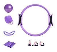 Générique BetterMes Pilates Essential Kit, Pilates Essentials Kit for Women, Includes Resistance Bands, Yoga Ring, Stretch Straps, Pull Bands & Ball, for Women's Home Workouts (Purple)