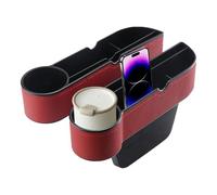 Générique Between Car Organizer - 2 Pack Leather Gap Filler Storage Box, Front Side Pocket Organizer, Multi Function Holder for Phones Keys Wallet Accessories Storage Solution | Car Interior Auto