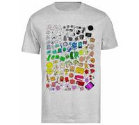 Générique Bfdi Inanimate Locura Todos Los Personajes T-Shirt Gris pour Homme T-Shirt À Manches Courtes pour Homme