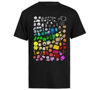 Générique Bfdi Inanimate Locura Todos Los Personajes T-Shirt Noir À Manches Courtes pour Hommes