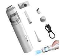 Générique Bgnie Vacuum Cleaner, Slim V8 Mate Cordless Car Vacuum, 4-in-1 Portable Mini Cordless Handheld Vacuum Cleaner, Vacuum High Power 19000pa, Perfect for Home & Car (White)