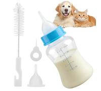Générique Biberon pour - Ensemble De Biberons d'allaitement pour Animaux De Compagnie De 150 ML, Kit Complet d'alimentation pour Animaux De Compagnie pour Chatons Et Petits, Idéal pour La Maison,