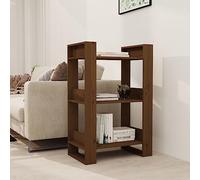 Générique Bibliothèque/Cloison Marron Miel 60x35x91 cm Bois Massif,Meubles,Étagères,Bibliothèques,Brun,8.19 KG,813882