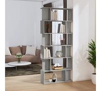 Générique Bibliothèque/Cloison Sonoma Gris 80x24x192 cm Bois d'ingénierie,Étagères,Bibliothèques-816060