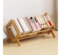 Générique Bibliothèque en Bois pour Bureau, Petite Étagère De Rangement pour Livres, Étagère d'angle Autoportant pour La Maison(Natural,15.7x8.2x5.7in)