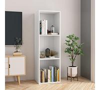 Générique Bibliothèque/Meuble TV Blanc 36x30x114 cm Bois d'ingénierie,Étagères,Bibliothèques-800135