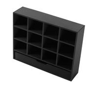 Générique Bibliothèque pour Maison de, Support léger à 12 grilles, 10 x 8 x 2,5 cm, étagère de Rangement Miniature, luminaire Compact pour Maison de, Accessoire d'affichage décoratif, pour