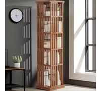 Générique Bibliothèque rotative en Bois Peu encombrante - Étagère de Rangement d'angle à 6 Niveaux pour Une Organisation Facile, idéale pour Les étudiants, Les Livres, Les décorations et Un Nettoyage