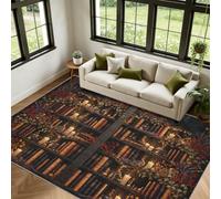 Générique Bibliothèque Vintage Tapis Salon 160x230cm bibliothèque Eduquer