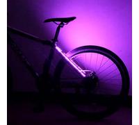 Générique Bicycle Decoration Light - Dustproof Bike Frame Rope Lights | Switchable Lights Mode Waterproof Battery Powered Bike Frame Rope Light Dust-Proof Battery Box for Outdoor