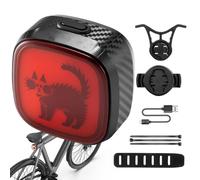 Générique Bicycle Rear Light - ABS PC Type-C Rechargeable Bike Tail Lamp