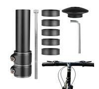 Générique Bicycle Stem Riser Adjustable 1.13inches Aluminium Alloy Extender | Bicycle Handlebar Extender For City Mountain 1.13inches Cycling Exercise Riding Daily Commuting Treadmill