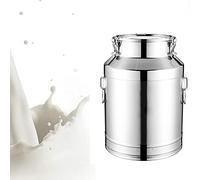 Générique Bidon à Lait en Acier Inoxydable de 18 L - Pichet de Stockage hermétique pour la Fermentation, l'huile, Le thé et Le Transport de liquides/Solides - Seau Multi-usages, Durable et étanche