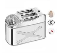 Générique Bidons De Carburant Essence Diesel 5 L/10 L/15 L/20 L, Réservoir De Secours, Jerrican Anti-Fuite en Acier Inoxydable épais,Bec Verseur Rétractable,pour Motos,Automobiles,10L