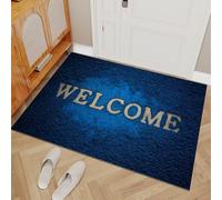 Générique Bienvenue Blues Tapis Salon 180x240cm Simple Antidérapant Poils Bas Moquettes Sol Décoration Durable Doux Machine Lavable Grand Tapis pour Chambre Balcon Couloir 4y76