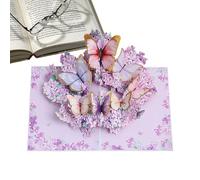 Générique Biglietto Di San Per La Famiglia - 5,91 Pollici Decorazioni 3D Vintage Con Farfalle E Fiori,Cartoline Per Matrimoni E Feste - Per Bambini Famiglia Amici Madre Sorella Figlia Occasioni Speci