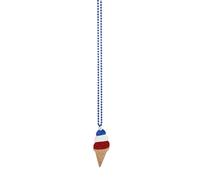 Générique Bijoux Argent Femme Collier pendentif pour le jour de l'indépendance des États-Unis, pour la décoration de la fête nationale Chaine Argent Femme (E, 48cm)