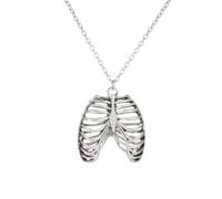 Générique Bijoux de mode Pendentif Vintage Pendentif anatomique de cage thoracique humaine pour hommes et femmes
