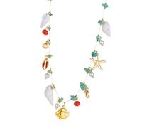 Générique Bijoux de taille en métal robuste avec pierres précieuses naturelles pour les fêtes à la et les sources chaudes, chaîne de corps en pierre naturelle