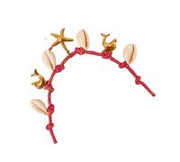 Générique Bijoux de vacances Styles bohémiens collier d ' étoiles de mer en coquillage chaîne empilable en alliage léger pour femmes bijoux d ' étoiles de mer en coquillage de vacances