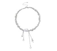 Générique Bijoux en pierre élaborés, chaîne à paillettes modifiables, forme incohérente, breloque étoile, décontracté à la fête, ajout de sentiment, modèle de décoration, chaîne