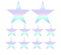 Générique Bike Decals - Reflective Motorcycle Stickers | Visibility Boost Technology, 10X Adhesive Art Decor Tape Reflectors for Bottle Helmet Motorcycle Car Teen Luggage Cup Racing Scrapbook