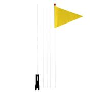 Générique Bike Flag with Pole | 2. Adjustable Safety Flag for Bicycles | High Visibility Fiberglass Flagpole Forsz Outdoor Cycling | Tear-Resistant Waterproof Rear Mount Banner Kids & Adults, 1 Set