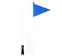 Générique Bike Flag with Pole | 2. Adjustable Safety Flag for Bicycles | High Visibility Fiberglass Flagpole Forsz Outdoor Cycling | Tear-Resistant Waterproof Rear Mount Banner Kids & Adults, 1 Set