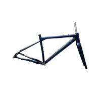 Générique Bike Frame Thru Axle S/M/L Bicycle Frameset with Aluminum Alloy Front Fork Road Maximum Tire Volume 700x40C(Blue,458mm(160-173cm))