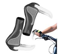 Générique Bike Handlebar Grips - Ergonomic Anti Slip Rubber Design, Shock Absorbing Comfort Support, Mountain Bike Grips, 2pcs Handlebar Grip Covers | Comfort Cycling Accessories for Road