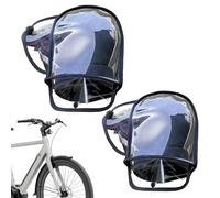 Générique Bike Handlebar Mittens - 9.84 inch Waterproof Gloves, Fleece Lined | Thermal Cold Weather Bicycle Handlebar Covers for Mountain Road Electric Folding Bike Scooter Cycling Winter Commuting