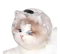 Générique Bike Helmet for Kids - Breathable Anti-Scratch Kids Helmet, Transparent Cat Face Cover for Bath Small Dog Trimming Clipping Cutting Shaving Bathing