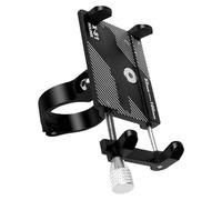 Générique Bike Phone Holder | Aluminum Alloy & Silicone Handlebar Mount 5.5cm Panel | Shockproof Mobile Device Clamp | Compatible with 21-31.8mm Tubes Bicycle Scooter Motorcycle