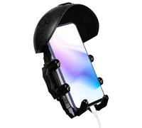 Générique Bike Phone Holder, Motorcycle Phone Mount, ABS, Sponge Handlebar Navigation Bracket for ATV Bicycle and Scooter, Secure Mobile Cradle for Travel and Vacation, 360° Adjustable Clamp