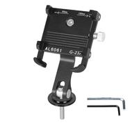 Générique Bike Phone Mount, Handlebar Device Holder, Shock Absorbing Bracket with 180 Degree Adjustable Design, Cycling Navigation Support for Riding, Motor, Travel, Electric Scooter, Color Black