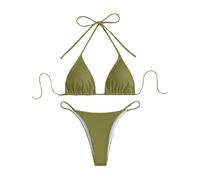 Générique Bikini Push Up, Maillot De Bain Femme 2 Pieces Push Up, Maillot De Bain Deux PièCes Taille Haute pour Femme avec NœUd