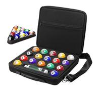 Générique Billiard Ball Case | Large Capacity Bag with Shoulder Strap | Billiard Ball Travel Storage Box | for Training Home Tournaments Recreation Room Sports Bar Enthusiasts Men Women