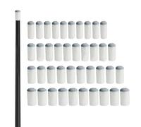 Générique Billiard Cue Tips - Replacement Cue Tips | 40pcs PU Leather Repair Tool | Billiard Stick Head Protective Cover for Billiards Enthusiasts, Novices, and Professions