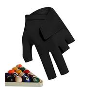 Générique Billiard Glove - Breathable Three-Finger Mitten, Elastic Fit | Pool Cue Sports Glove for Bowling Players Women Men Teens Home Club Practice Training Competition