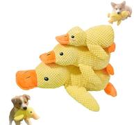 Générique Biovet MD Calming Duck, The Mellow Dog Calming Duck, Calmings Ducks Toy for Dogs, Quacko Calmings Ducks Toy, Anxiety Relief Plush with Soothing Sound (Small+Medium+Large)