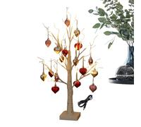 Générique Birch Tree Centerpiece, Romantic Table Centerpiece, 23.2inches Tree with LED Lights, Heart Ornament Decoration, Valentine Accessory with Elegant Design, Home Decor for Wedding and Bedroom