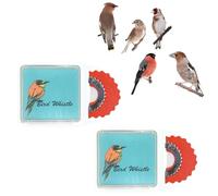 Générique Bird Attracting Chirping Toy, 5pcs Colors Birds Whistle, Oral Stunts Tricks Gag Tweeting Noisemaker Toys (Red)