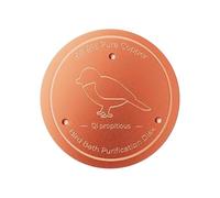 Générique Bird Bath Copper Disk - 1 Pure Copper Birds Baths Purification Cleaner Disks | Birdbath Feeder Accessories Water Fountain All-Season Purifier for Park Yard Nature Exhibits