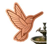 Générique Bird Bath Copper Disk - 2mm Purification Plate with Three Point Support, Self Cleaning Design | Keeps Water Fresh Year Round, Durable Metal Platte for Outdoor Garden Yard