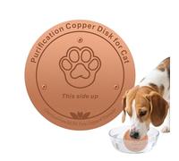 Générique Bird Bath Copper Disk - Bird Bath Coppers Disc | Dog Water Bowl Purification Plate | Birds Baths Cleaner Copper Disc for Backyard Garden Apartment Indoor Outdoor Home Patio