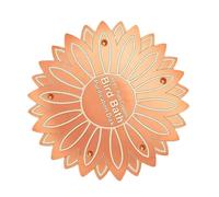 Générique Bird Bath Copper Disk - Copper 10cm, Water Purifier Panel, Weatherproof | Natural Cleaning, Garden Pond Cleaner, Birdbath Maintenance Tool for Homeowners, Gardeners, Backyard, Patio