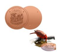 Générique Bird Bath Disc - Outdoor Purification Plate, Durable Copper Cleaning Disk with Design for Clean Water Maintenance, Decorative Garden Accessory for Bird Bath Fountain
