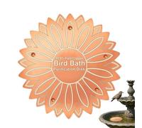 Générique Bird Bath Purification Copper - Bird Baths Maintenance Copper, Weatherproof Physical Safe Panel with Algae Control, Outdoor Birds Bath Cleaner, Garden Water Accessory for Backyard Courtyard