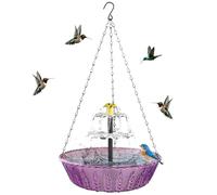 Générique Bird Bath Solar Powered,Patio Decor,Bird Bath Water Fountain | for Patio Backyard Front Yard Balcony Deck Courtyard Park Gardeners Homeowners Animal Lovers Birders